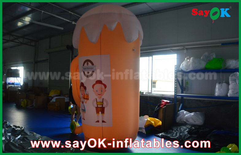 Orange Custom Inflatable Products / Inflatable Cup and Beer for Promotion / Party