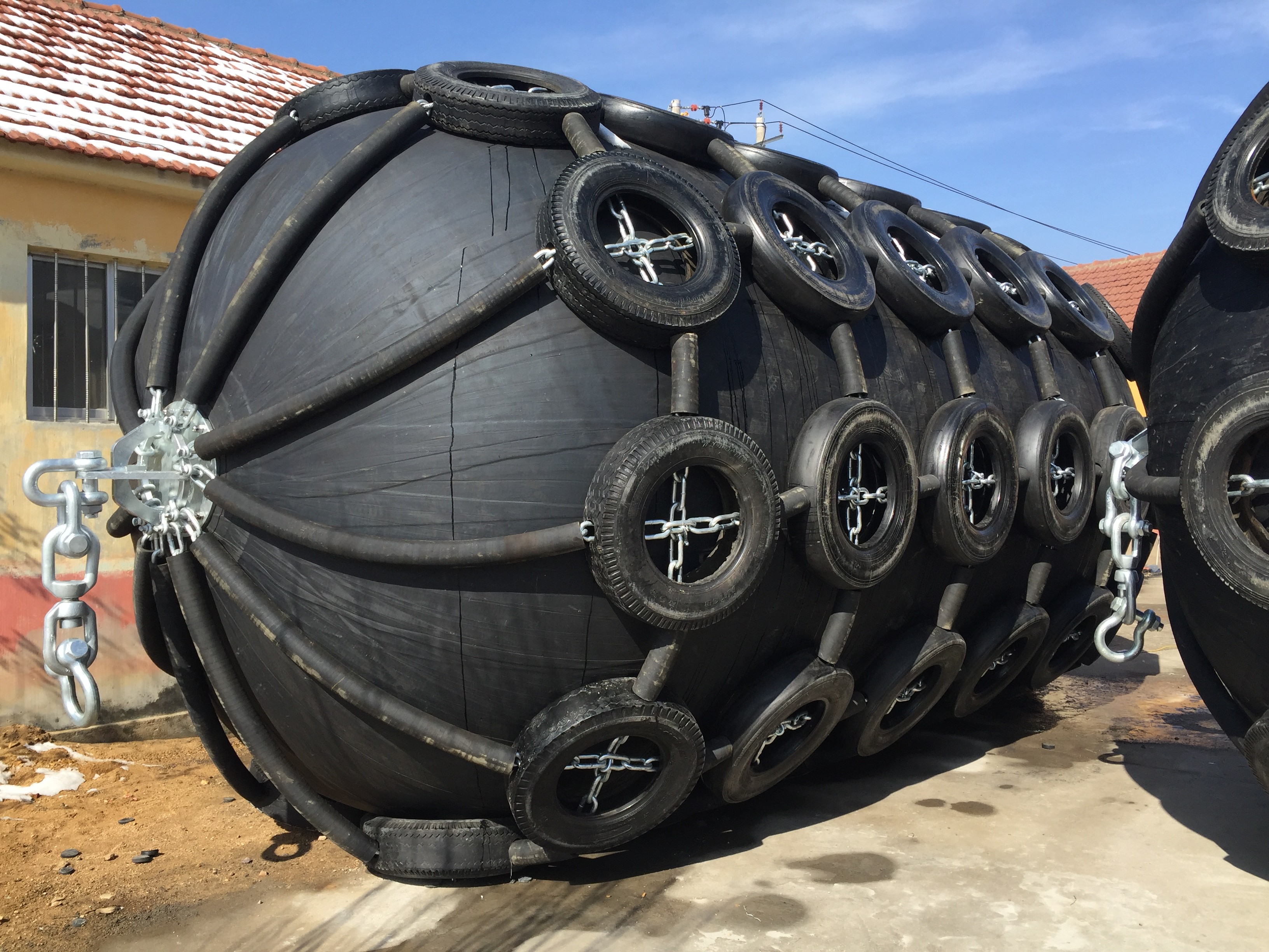 50Kpa D2.0*3.5L Penumatic Marine Fender Natural Rubber