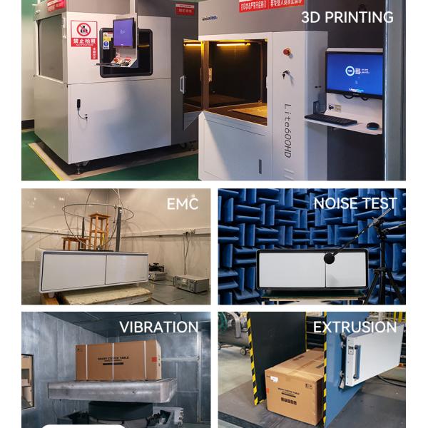 Elegant Coffee Tables 2024 Primst Home Fridge with Wireless Charging and Touch Screen