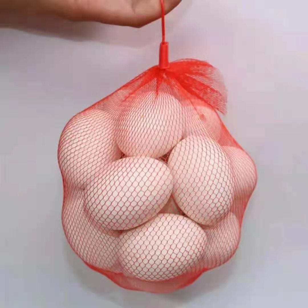 Red Elastic Plastic Protective Sleeve Nets for Flowers Customized Processing Service