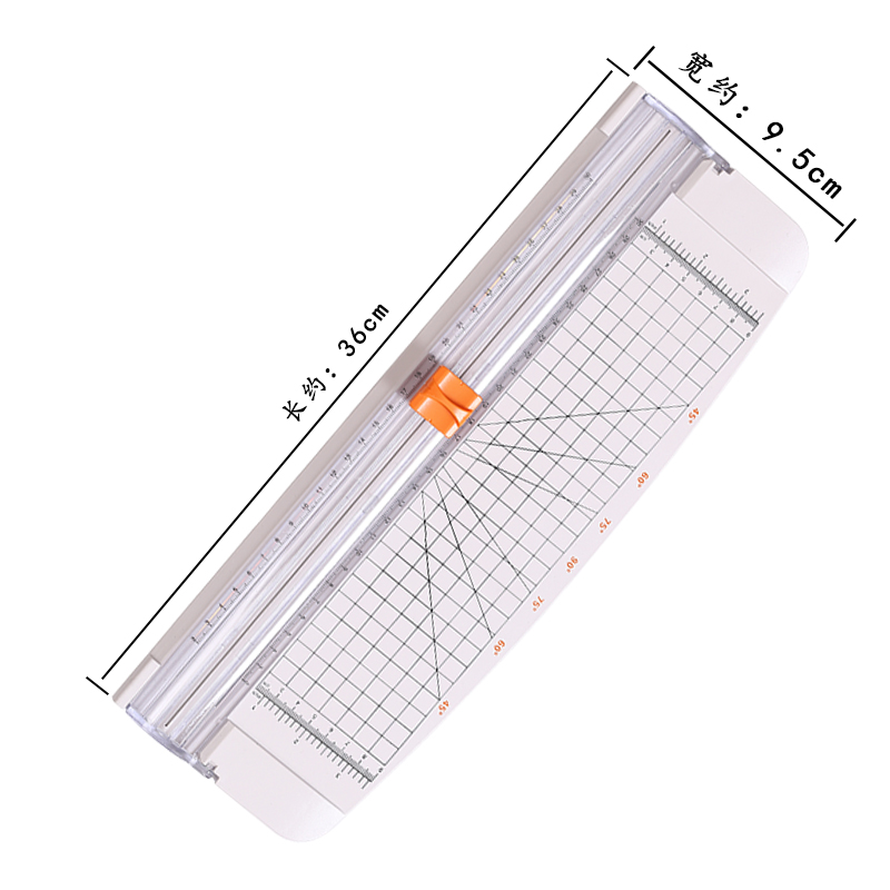 ZEQUAN Era Plastic Manual A4 Paper Cutter 375*130*35MM White for Customer Requirements
