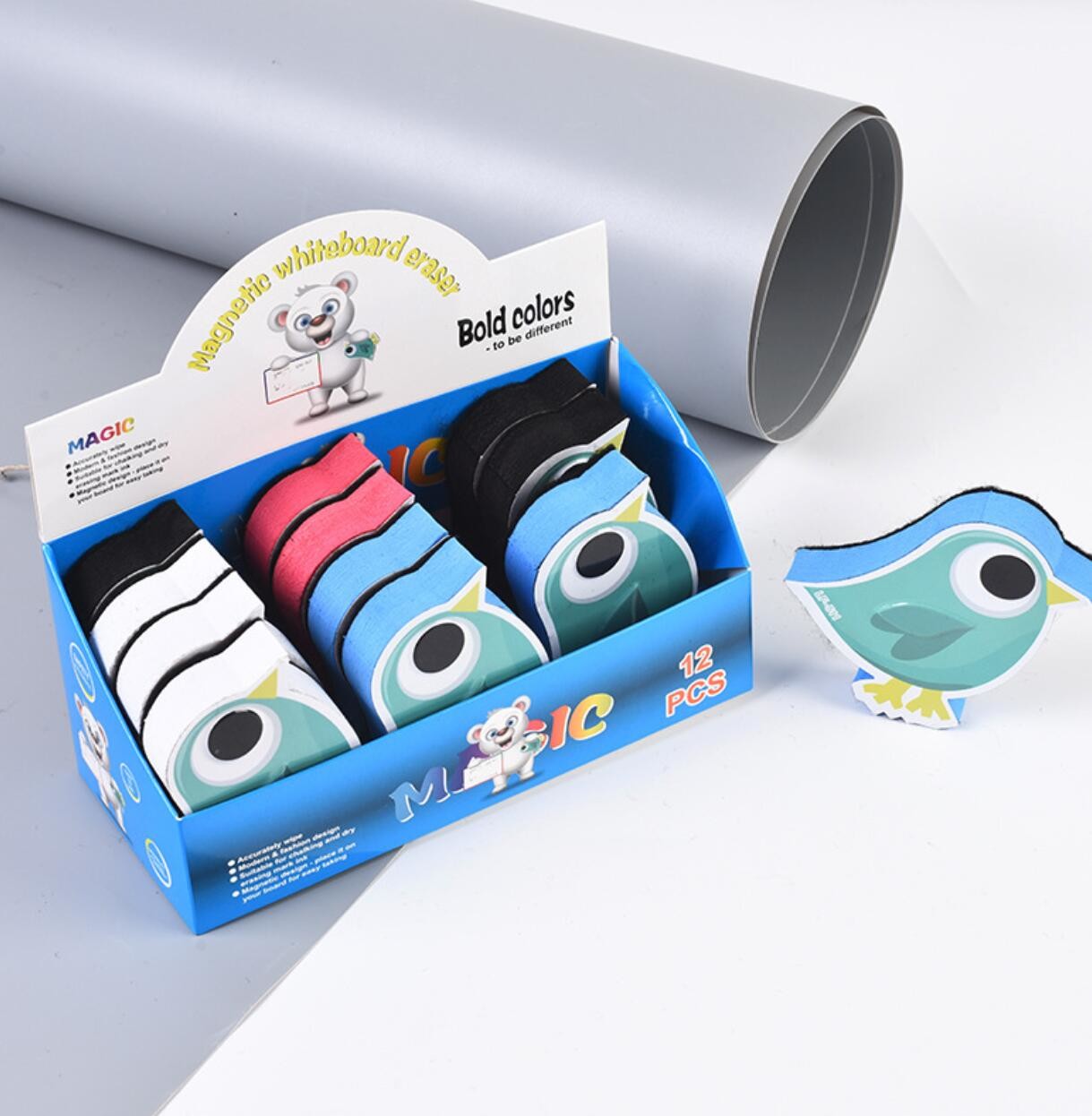 Bird Shape Magnetic Officeworks Whiteboard Eraser For Blackboard