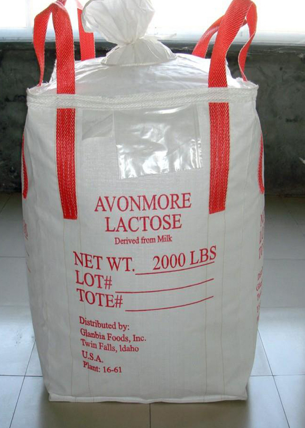 500KG PP Woven Industrial Bulk Bags For Cement / Building Material Packing