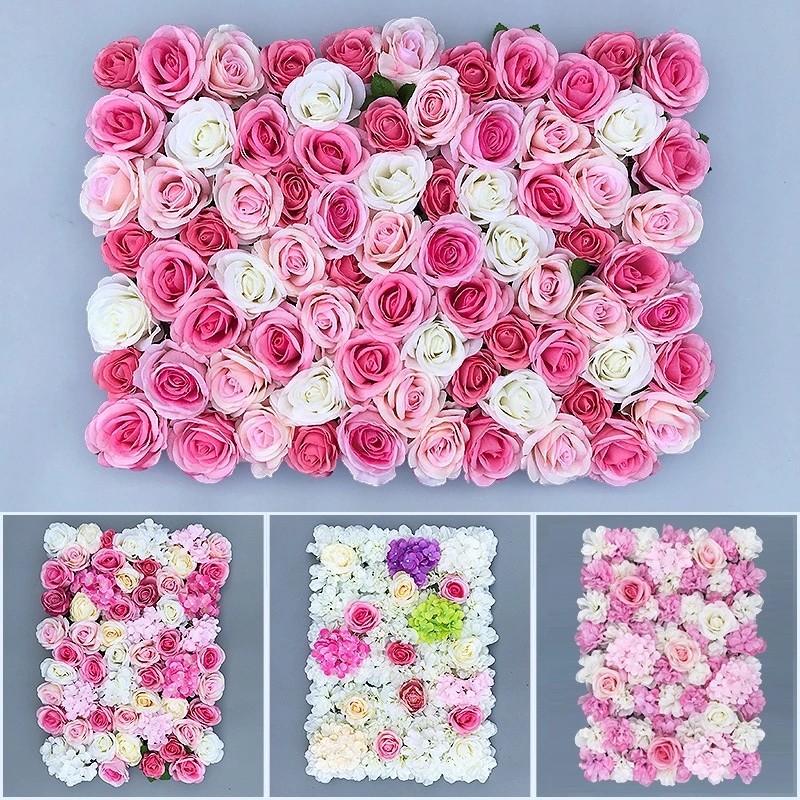 Simulation Flower wall wedding activities background wedding decoration Flower Wall