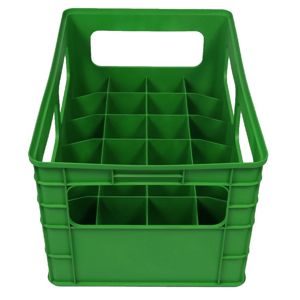 24 Bottle, Customized Mesh Plastic Package Crate Glass Wine Juice Bottle Crate With Gard Storage Transport Boxes 24 Glass Beer Crate