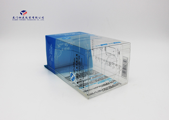0.3mm Thickness PET Plastic Retail Packaging Boxes Offset Printing Hang Strip On Top