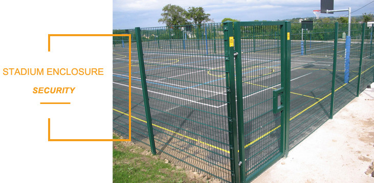 Hot Dipped Galvanized Double Loop Wire Fencing For Gardens 55*100mm Mesh Hole