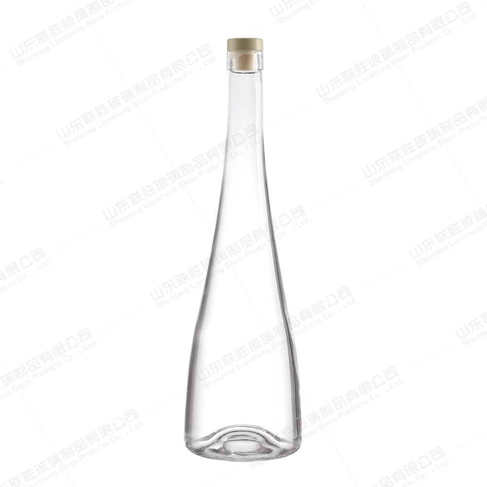 Transparent Glass Bottles for Whisky Hot Stamping Surface Handling