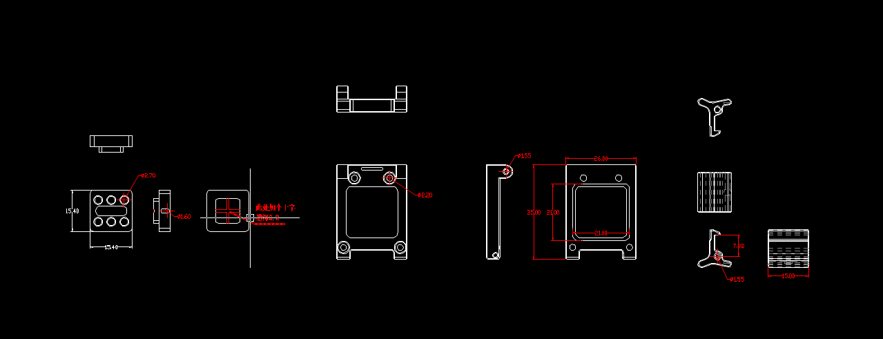 Alloy 0.03MM Test Socket Housing Machining KR-2635-PK IC Test Socket Anodizing Precision OEM Custom 5 Axis Metal CNC Machining