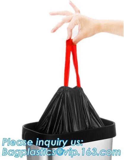 Bio Recycling & Degradable Strong Rubbish Bags Bathroom Trash Can Liners for Bedroom Home Kitchen Office Car Waste Bin