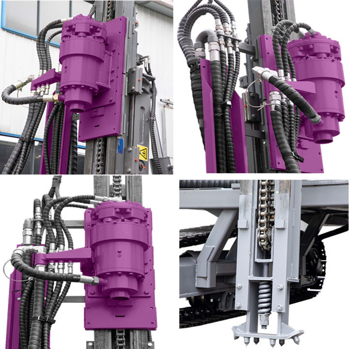 110kw Ground Pile Driving Equipment Solar Pile Driver Machine Hydraulic Pile Drilling Rig