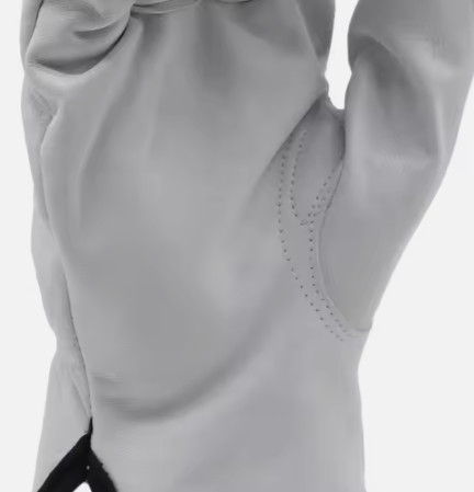 White 3M Thin Sulphate Lined Cow-grain Leather Lightweight Winter Working Leather Gloves