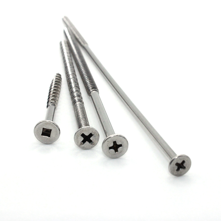 Stainless Steel Custom Extra Long Cross Countersunk Head Self-tapping Screw