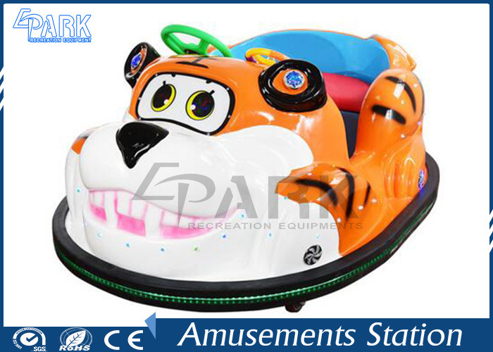 Lovely Tiger Shape Toddler Bumper Cars / Electric Bumper Karts For Kids