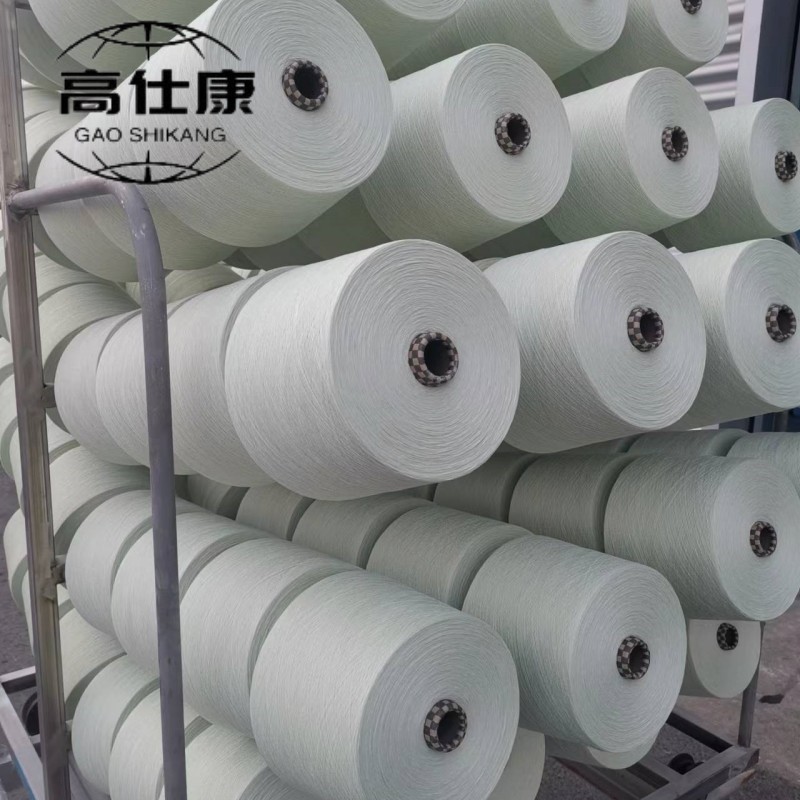 Ne40/2 Knitting Yarn Anti Flammable Fabric Vortex Spinning Special Uniform