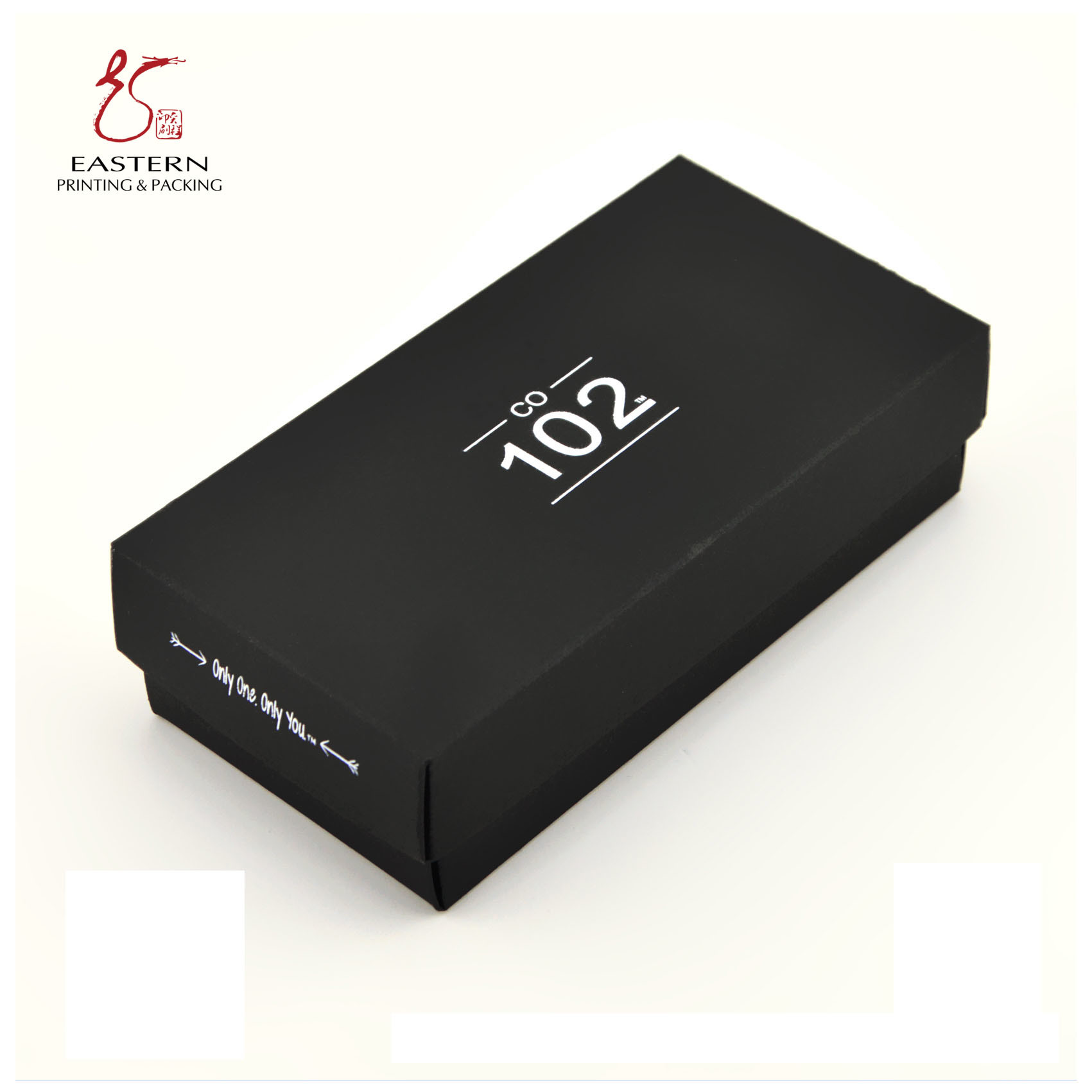 Square 350gsm Black Cardboard Packaging Boxes , Tie Packaging Boxes 10cm Width