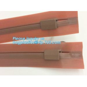 nylon open-end waterproof zipper with thumb puller, airtight PVC/ TPU nylon