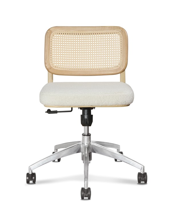 0.121CBM Executive Office Wicker Rattan Desk Chair Fabric 3d Adjustable Height