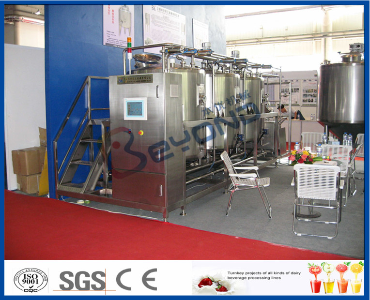 Stainless Steel Industrial Cone Bottom CIP Tanks Split Type
