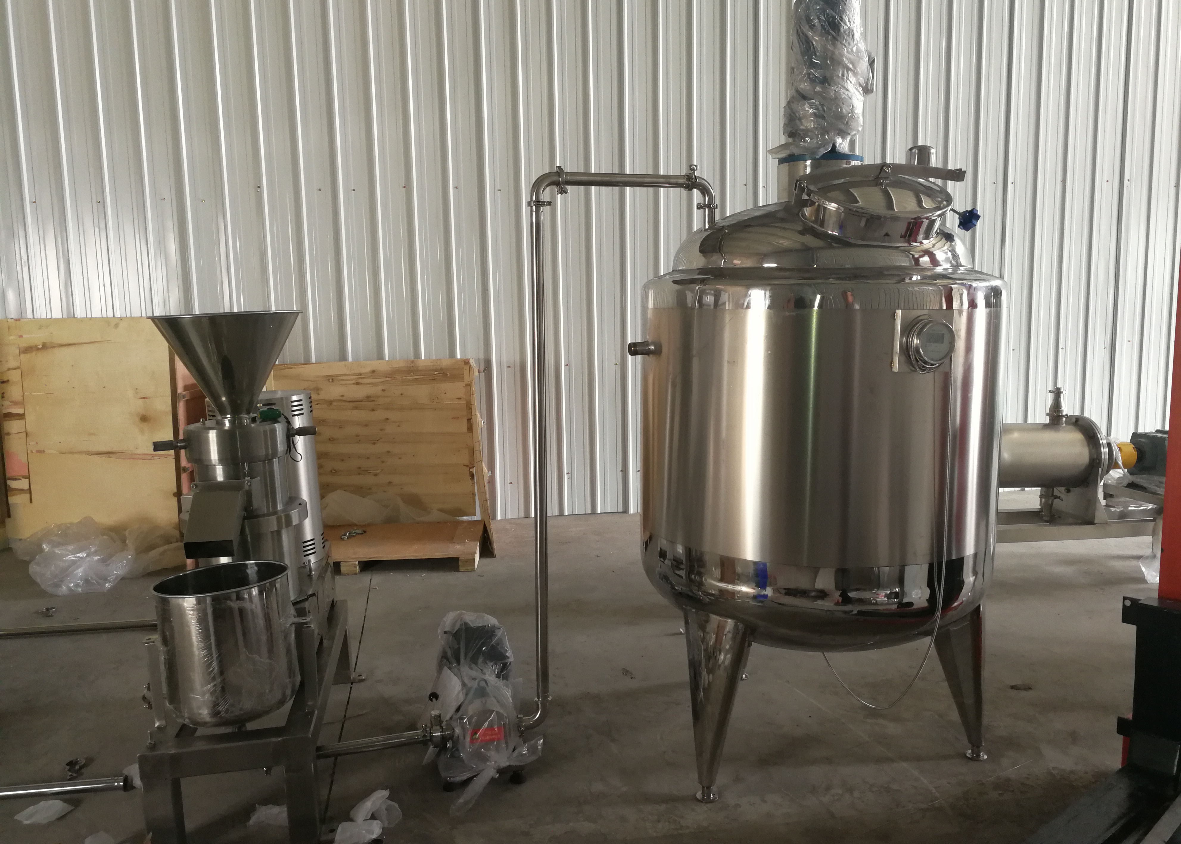 110 kw Peanut Butter Production Line Peanut Paste Making Machine Processing