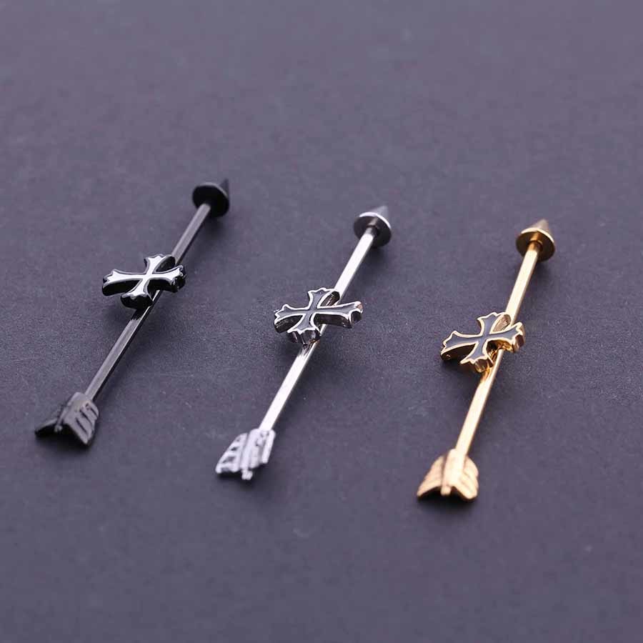 Stainless Steel Industrial Barbell Piercing Jewelry With Factory Price