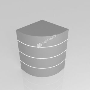  Display Table Gray Wooden Cash Register With Embedded Light Strip For Space-Saving Shop Fitting And Trendy Display Table Manufactures