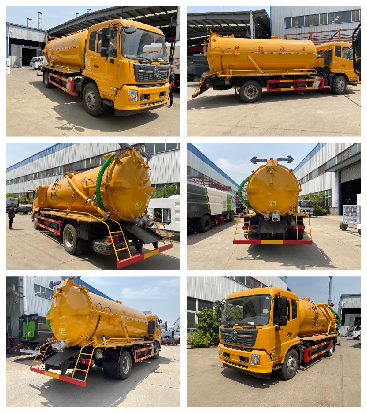 4x2 Chinese Dongfeng 6000 Liters Sewage Suction Truck