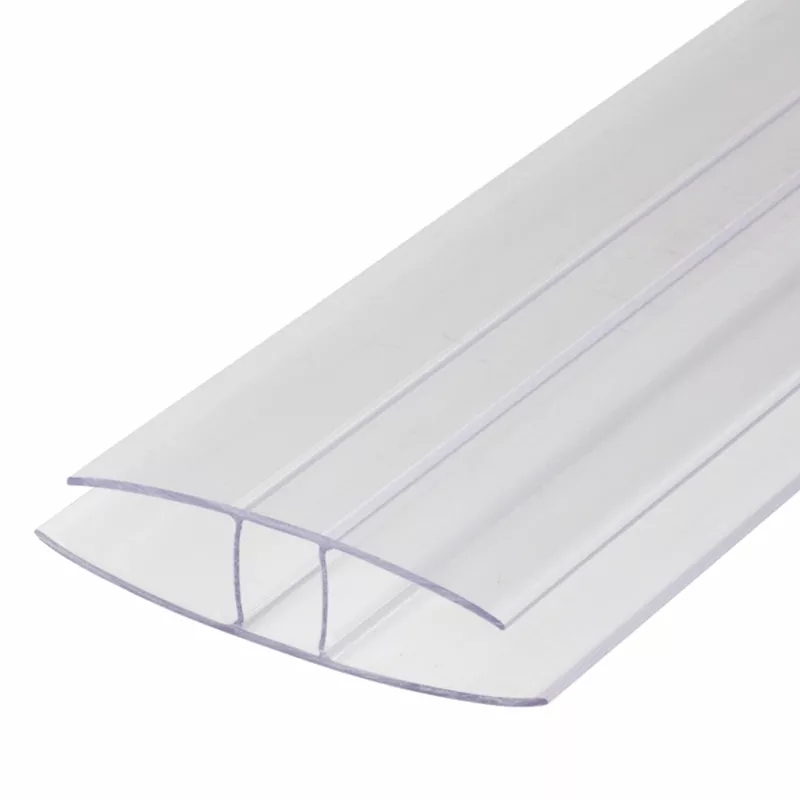 4mm 6mm 8mm 10mm Polycarbonate Sheet Connector H And U Profile