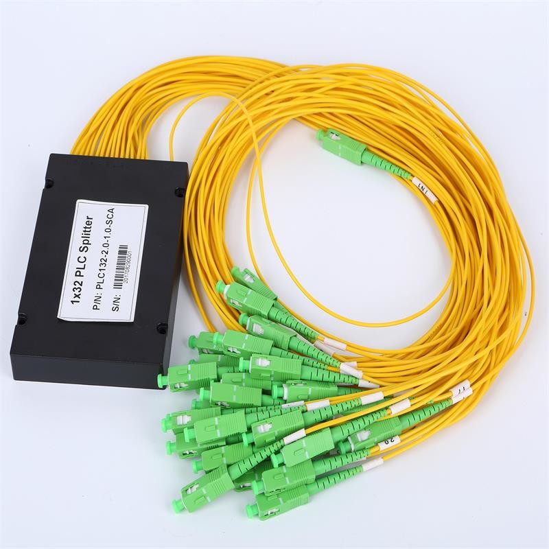 FTTH Equipment PLC Fiber Optic Splitter 1x2 1x4 1x8 1x16