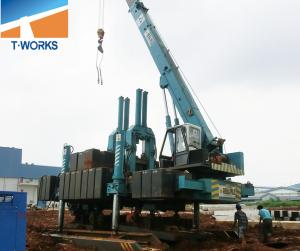  T-WORKS 120T Hydraulic Piling Machine for Concrete Spun and Square Pile Without Noise And Vibration Manufactures