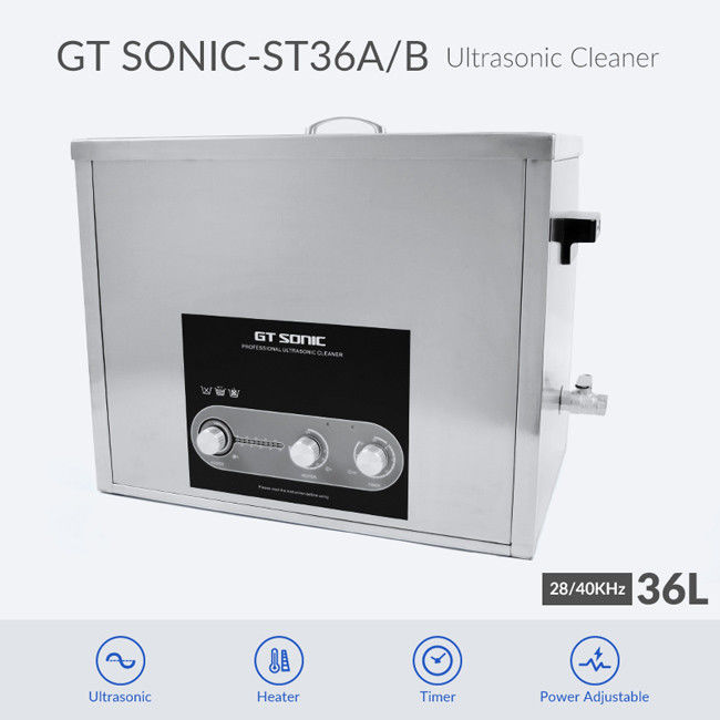 Square Shape Ultrasonic Parts Cleaner 20 - 80℃ Heating 24 Hours Working