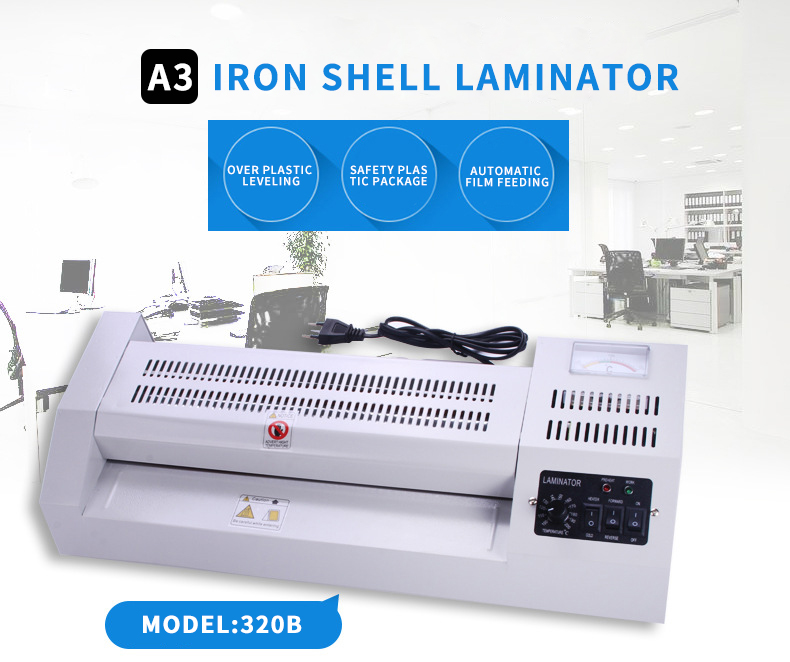 Fast 600mm/min Laminating Speed A4 A3 Thermal Manual Laminator for Home Office School