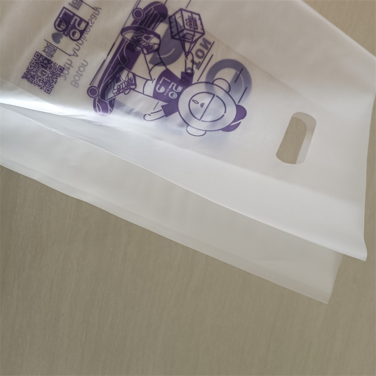Transparent Handle Bag Hdpe Plastic Bag Die Cut Polybag ODM/OEM Printed Shopping Bags