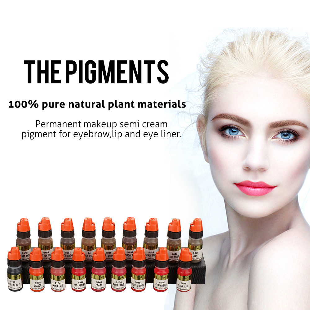 Lushcolor Orange Lips Semi Permanent Makeup Pigments Cosmetic Ink