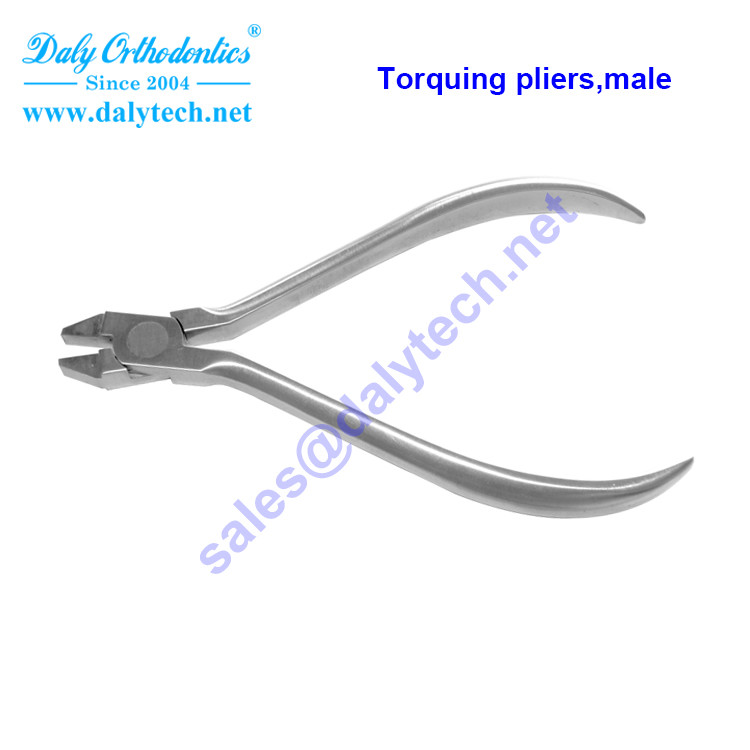 Torquing pliers , male of dental products from orthodontic instruments list