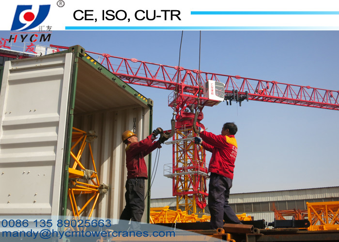 12T 50m Freestanding Height Topless Tower Crane Series with Slewing Motor and Inverter