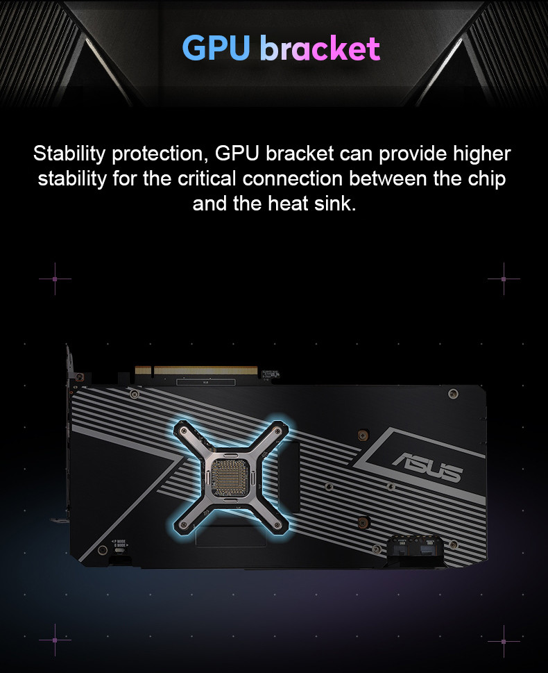 12G GDDR6 Desktop Graphics Card ASUS DUAL-RX6700XT-12G Fan Cooler