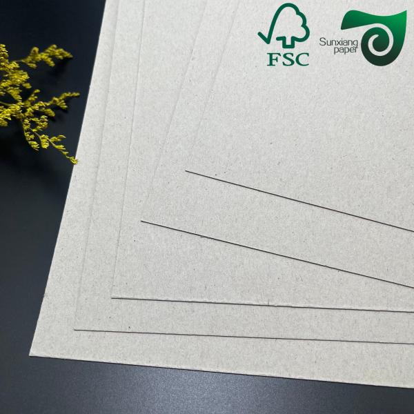 FSC Certified Recycled Book Binding Board Gray Cardboard Sheets 1.0mm 70cm 100cm