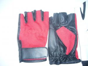 China Sport glove, safety glove,half finger glove，silicone glove, red glove on sale