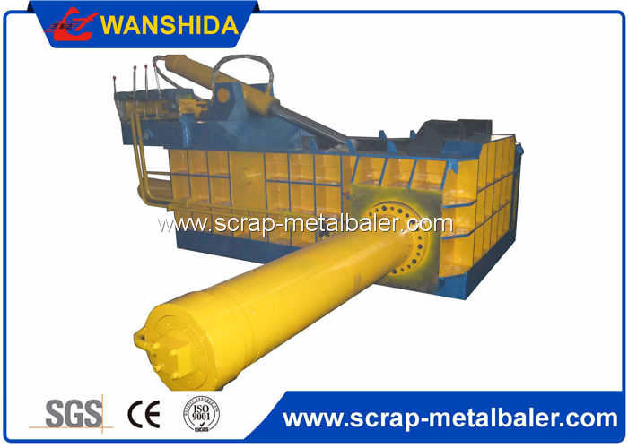 Push Out Type Hydraulic Scrap Metal Baling Press Machine , Car Baler Car Recycling Machine