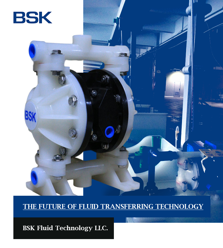 Air driven liquid transmission pumping pneumatic compressed air membrane pump