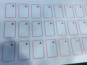 Industrial Disposable Rfid Tags PVC Inlay Sheet High Frequency ISO1443 Standard Manufactures