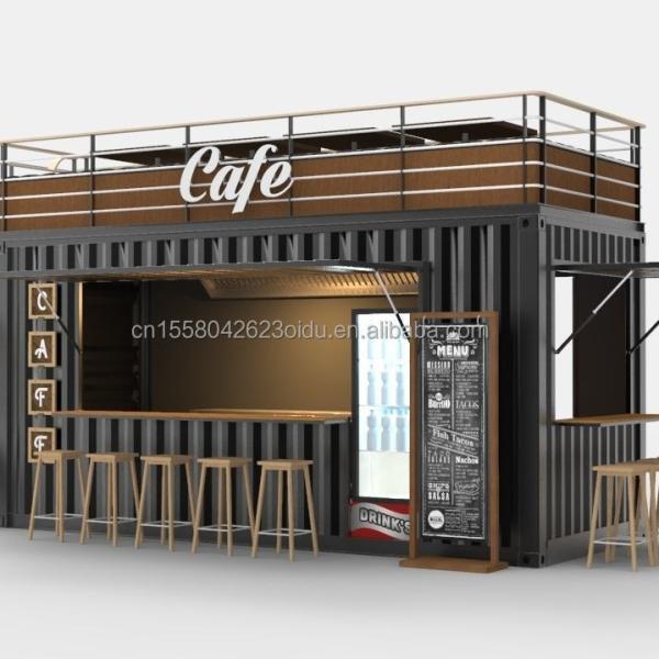 Galvanized Steel Bending 180g Container Prefabricated Foldable Shops Stores Flat