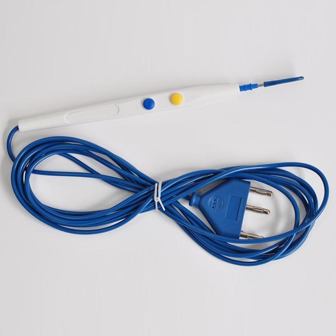 High Frequency Surgical Instrument Electrode Disposable Three Plug Electric Knife Pencil