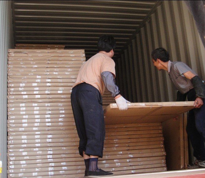 Solid Core Interior PVC Wood Doors From China Manufacturing, with clear tempered glass