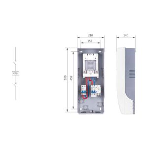 Weatherproof Sintex Electrical Meter Box