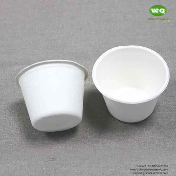 Biodegradable Sugarcane Pulp Coffee Cups 2/5/12 Oz-100% nature plant fiber