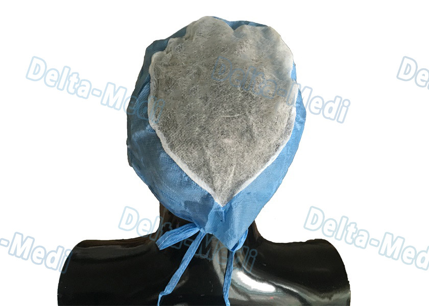Dustproof Breathable Disposable Surgical Caps Non Woven Customized Color