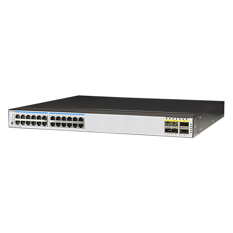 24-Port GE RJ45 4-Port 10G SFP 2-Port 40G QSFP Switch with VLAN Support and Fan Exhaust