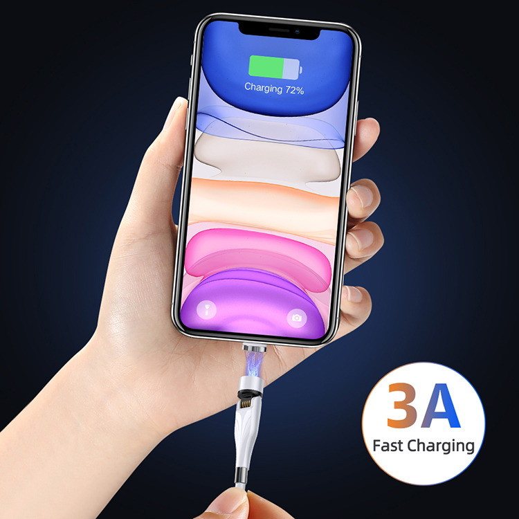 Magnetic Mobile Phone Data Cable Nylon Fast Charging Heavy Duty
